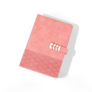 High Quality Emboss Logo A5 With Straps Pen Cases Journal Diary Notebook Hard Cover Printed Logo <b>Note</b> <b>Book</b> PU Leather Notebook - Product Image 5