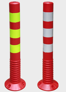 Poste de advertencia de alta visibilidad para seguridad vial, poste personalizado de acero PU TPU, bolardo <span class=keywords><strong>Flexible</strong></span>, poste delineador de tráfico para carretera - Product Image 2