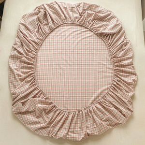 Drap-housse en coton à carreaux 300 fils, respirant, toutes saisons, pour adultes, usage domestique, durable, lavable, écologique - Product Image 6