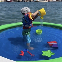 2024 hamac d'eau gonflable suspendu 10 pieds ensembles de salon flottant pour plage/lac/piscine