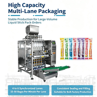 Multifunctionele 4/6-baans 10g 15g 20g ijslollystokjes milkshake probiotische drankjes zakjes verpakkingsmachine multilane verpakkingsmachine