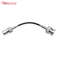 Câble Pigtail RF Personnalisé, Connecteur BNC Mâle Plaqué Argent vers Connecteur BNC Femelle Droit avec Câble Coaxial RG174
