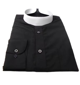 Cuello de Camisa de Pastor con Banda de Cuello de Estilo Mercy Robes, Cuello Curvo, Cuello Completo para Pastor - Product Image 4