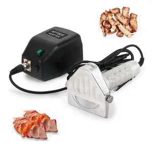 Verstelbare Dikte 80S Rechte Kebab Snijmachine Shoarma Doner Cutter Kebab Mes Kalkoen Vlees Snijmachine Met 80Mm Messen