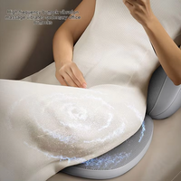Coussin de massage multifonction chauffant vibrant Shiatsu, physiothérapie infrarouge, soulagement de la douleur corporelle, siège à lumière rouge, pétrissage 3D