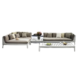 Set di Divani da Esterno dal Design Moderno, Ecologico e Resistente alle Intemperie, Arredamento Unico in Rattan per Giardino, Patio, Soggiorno, Camera da Letto e Ville - Product Image 6