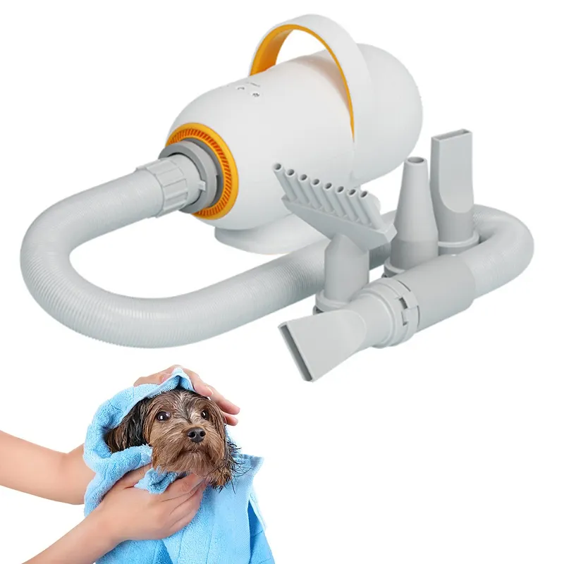 개와 고양이를 위한 파워 헤어 드라이어, 지능형 메이저 블로우 드라이어, 음이온, 음소거 애완 동물 용품, 2200W