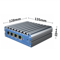 Mini Ordenador Guanfeng J1900 J3160 J3455 J4205 de Cuatro Núcleos a 2.0GHz, 2/4/8GB, 32/128GB DDR3L, 4*i211 NICs, Firewall, Mini PC Pfsense