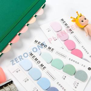 Özel yarı daire renk paleti planlayıcısı kağıt yapışkan not pano memo pad imi sayfa işaretleyici bayrak endeksi seti - Product Image 3