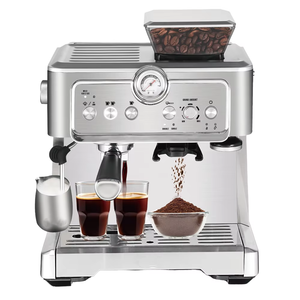 Machine à café <span class=keywords><strong>expresso</strong></span> et cappuccino programmable semi-automatique RAF, boîtier en acier inoxydable, pression de 15 bars, prise EU pour hôtels - Product Image 5