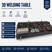 Plateforme de soudage modulaire 3D de qualité industrielle, table de soudage en fonte nitridée lisse pour divers travaux de soudage