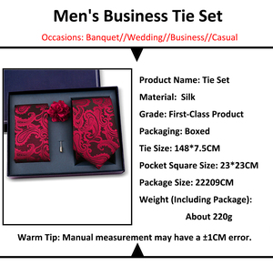 Boîte cadeau d'accessoires <span class=keywords><strong>de</strong></span> mode en gros, style professionnel, broches à fleurs, ensemble <span class=keywords><strong>cravate</strong></span> et mouchoir <span class=keywords><strong>pour</strong></span> <span class=keywords><strong>homme</strong></span> - Product Image 4