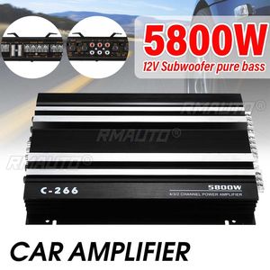 Amplificador de Audio para Auto de 5800 Vatios, 4 Canales, 12V, Amplificador de Potencia para Auto, Amplificador de Audio para Autos, Amplificador para Subwoofer - Product Image 1