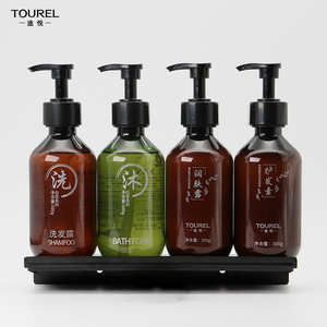 Porte-shampooings muraux en plastique PET jetables personnalisés porte-shampooings argentés pour hôtels - Product Image 4