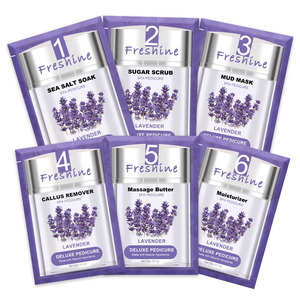 Produits de beauté et de soins personnels, kit de pédicure de luxe, gommage jetable des pieds, massage au beurre, spa, 6 étapes - Product Image 2