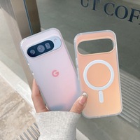 Casing Ponsel Mewah untuk Google Pixel 11 10 9 Pro XL Desain Glitter Magnetik Casing Ponsel Pelindung Gradien Premium