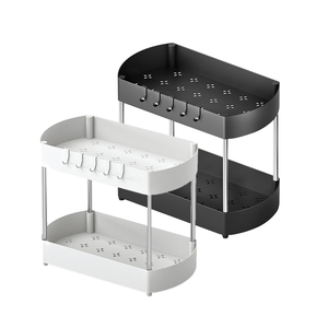 Étagère polyvalente à 2 niveaux en acier inoxydable pour le rangement des épices <span class=keywords><strong>de</strong></span> la <span class=keywords><strong>cuisine</strong></span> sous l'évier Étagère d'organisation pour les armoires <span class=keywords><strong>de</strong></span> <span class=keywords><strong>cuisine</strong></span> <span class=keywords><strong>Salle</strong></span> <span class=keywords><strong>de</strong></span> <span class=keywords><strong>bain</strong></span> - Product Image 2
