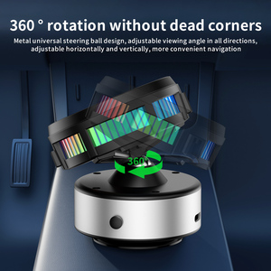 Supporto Magnetico per Auto con Caricatore Wireless 15W, <span class=keywords><strong>Ricarica</strong></span> Rapida, Luce RGB, Rotazione a 360 Gradi, Supporto per Telefono Cellulare - Product Image 2