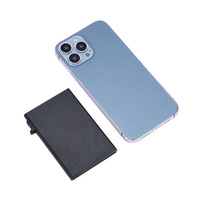 Porte-cartes de crédit RFID en alliage d'aluminium et acier inoxydable, personnalisé avec logo, pour hommes, fin et minimaliste, usiné CNC