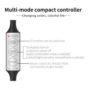 Nouvelle Bande LED Universelle pour Intérieur de Voiture, Lumière Froide, Alimentation USB 6V, 2W, Lumière d'Ambiance RGB pour Décoration du Tableau de Bord et des Joints de Porte - Product Image 4