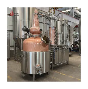 Fabbrica stills distillery rum distillation equipment copper still per grande vendita