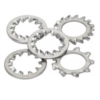 Étoile de blocage dentée interne et externe en acier inoxydable SS304 SS316, aluminium, laiton, bronze, DIN6797 DIN6798, anti-vibration