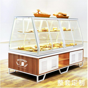 Hiện đại thân thiện với môi bằng gỗ và kim loại bánh mì và bánh hiển thị tủ truy cập Baking kệ đồ nội thất cho cà phê cửa hàng - Product Image 5