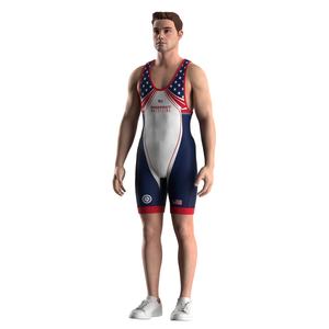 Combinaisons de lutte personnalisées American Fashion International, coupe mi-haute, en spandex de performance, élégantes, OEM, pour arts martiaux - Product Image 5