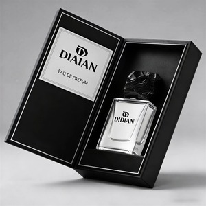 Flacone di Profumo in Vetro Trasparente Quadrato di Lusso da 50ml con Tappo in Pietra Naturale, Vendita all'Ingrosso Diretta dalla Fabbrica - Product Image 4