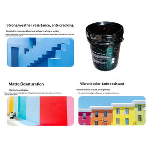 Peinture Latex pour Mur Extérieur Brosse Résistante aux Intempéries Anti-Moisissure Anti-Humidité Imperméable Rénovation de Mur Ancien Revêtement Liquide - Product Image 3