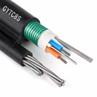 Kabel Udara Serat Optik GYTC8S Outdoor Loose Tube Stranded Figure 8 Self Supporting FTTH