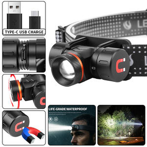 Lampe frontale LED Sy-5846 6,3 cm, zoomable, magnétique, rechargeable, pour le cyclisme et la course en extérieur - Product Image 4