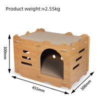 45.5CM Bois Chat Salon Chats Maison Chat Griffoir