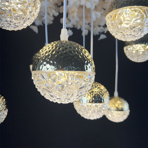 Accesorios DE BODA etapa fiesta colgante luz lugar decoración <span class=keywords><strong>10</strong></span> bolas gota techo boda decoración candelabro luces colgantes - Product Image 3