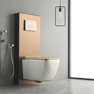 WC suspendu mural en céramique sans bride, de luxe haut de gamme pour salle de bain - Product Image 2