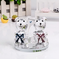 Ensemble coloré en cristal pour Couple, ours, cadeaux, pour bébé, 50 pièces