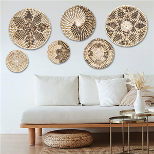 Decoracion <span class=keywords><strong>De</strong></span> La Habitacion Boho Pared Estilo Accesorios Para El Hogar Ratan <span class=keywords><strong>Cestas</strong></span> Nordico Tejidas Africanas Proveedor Del - Product Image 3