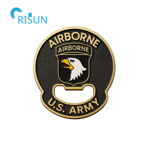 Pièce <span class=keywords><strong>de</strong></span> monnaie commémorative personnalisée en émail 3D USAF Paratrooper 82nd Airborne, décapsuleur personnalisé Airborne - Product Image 6