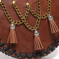 Viking Style suspendu médiéval argent pochette sac rétro taille cartable PU Faux cuir pochette ceinture sac fête accessoires sac à bandoulière