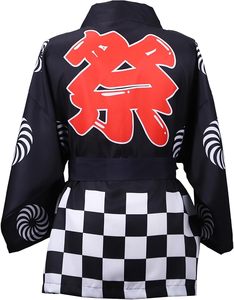 Tissu de couture écologique Happi Coat pour festivals japonais <span class=keywords><strong>Hanten</strong></span>, couleur et taille personnalisables - Product Image 2