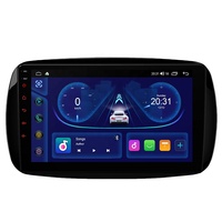 Lecteur multimédia automobile Android 9 pouces 64 Go pour Smart Fortwo Coupé / Cabrio 2015-2018, processeur octa-core, écran IPS, égaliseur DSP, plusieurs interfaces utilisateur