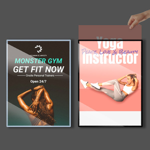 Chất lượng cao khung nhôm quảng cáo ánh sáng Hộp LED Backlit ánh sáng Hộp ảnh Poster ánh sáng hộp hiển thị cho cửa hàng kinh doanh - Product Image 1