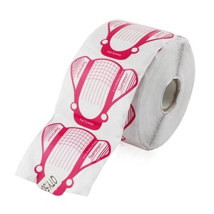 Papier Nail Art Conseils Extension Forme Guide Bande Professionnel UV Gel <span class=keywords><strong>Faux</strong></span> <span class=keywords><strong>Ongles</strong></span> Français Autocollant Moule Pochoir Manucure Outil Rose - Product Image 1