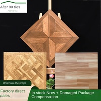 Versailles Retro Parquet Fish Bone Wood Tile 600x600 Antidérapant Tout en céramique pour la vie moderne Carreau en bois massif pour haut de gamme