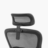 Chaise de bureau ergonomique moderne pour la maison, accoudoirs réglables, pivotante, inclinable, roulettes silencieuses en nylon, dossier en maille noire, garantie 2 ans, pour école et chambre