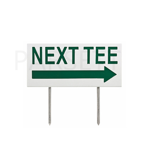 PARSETT Golf Course Next Tee Sign 27*14cm Marqueur en plastique durable pour la direction - Product Image 2