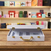 Valises de luxe avec insert en EVA, adaptées aux produits de soin de la peau, au vin, aux bijoux, boîtes d'emballage en bois et en cuir, taille personnalisable