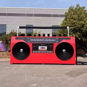 大型ラジオ販売ブース　おしゃれなフードカート　折りたたみ式フードトレーラートラック　移動式理髪店　コーヒーショップ - Product Image 6