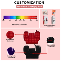Shanglaite Nouvelle Ceinture Portable à Lumière Rouge Haute Puissance 80W 660nm/850nm pour Soulagement des Douleurs Corporelles, Utilisation à Domicile Complète