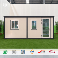 Maison conteneur pliable à double aile à montage rapide, cabane préfabriquée portable pour complexe hôtelier et hébergement
